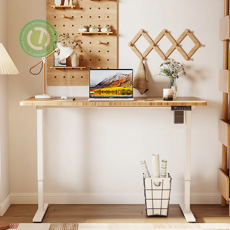 Ergonomic Electric Computer Desk Modern Design table Adjustable Height Foldable Wooden Office Furniture Factory Price