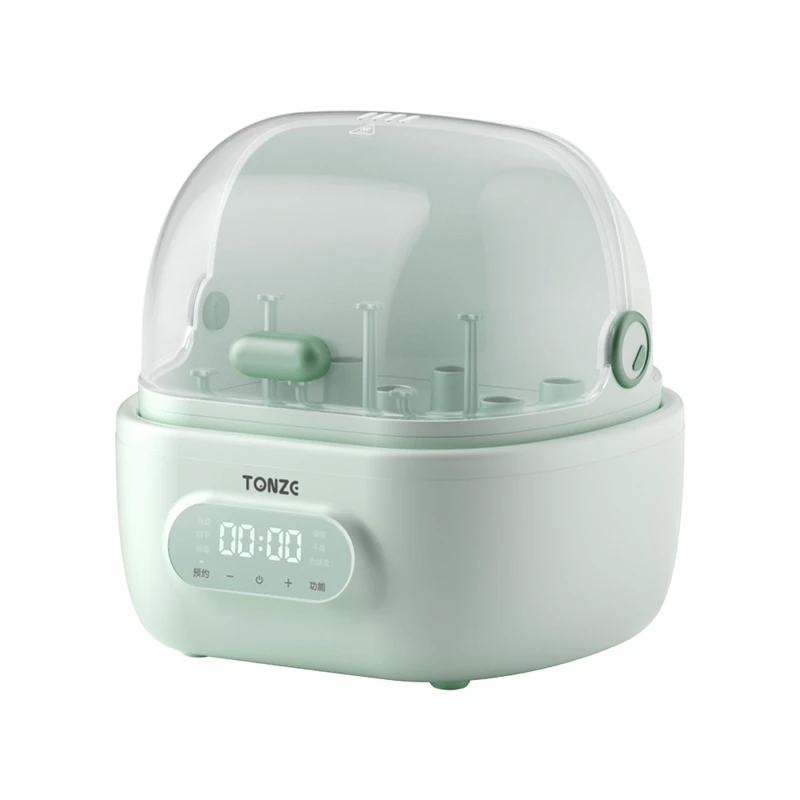 Электрический Пароварка Tonze, стерилизатор и сушилка, многофункциональный подогреватель еды, керамическая медленная Варка, Стерилизатор Детских Бутылочек