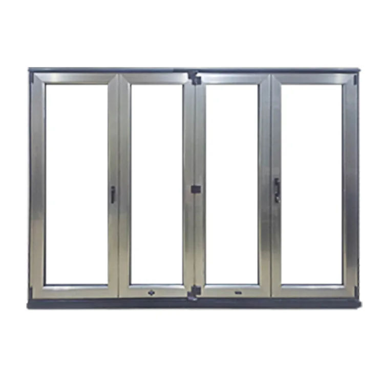 High quality well design aluminum patio glass doors bi folding door