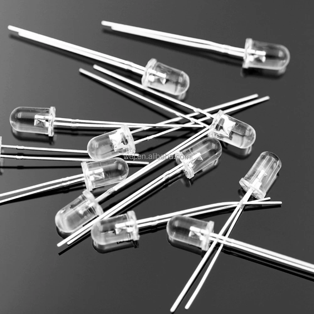 5mm ultra bright led diode round clear lens White Yellow Green Blue Red dip led ultra high brightness diode 5mm led