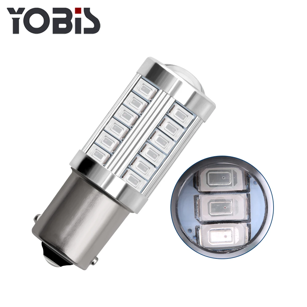 
Yobis Universal Car 5630 33SMD Auto Canbus Turn Signal Bulbs 1156 LED Car Lights with Multiple Styles 