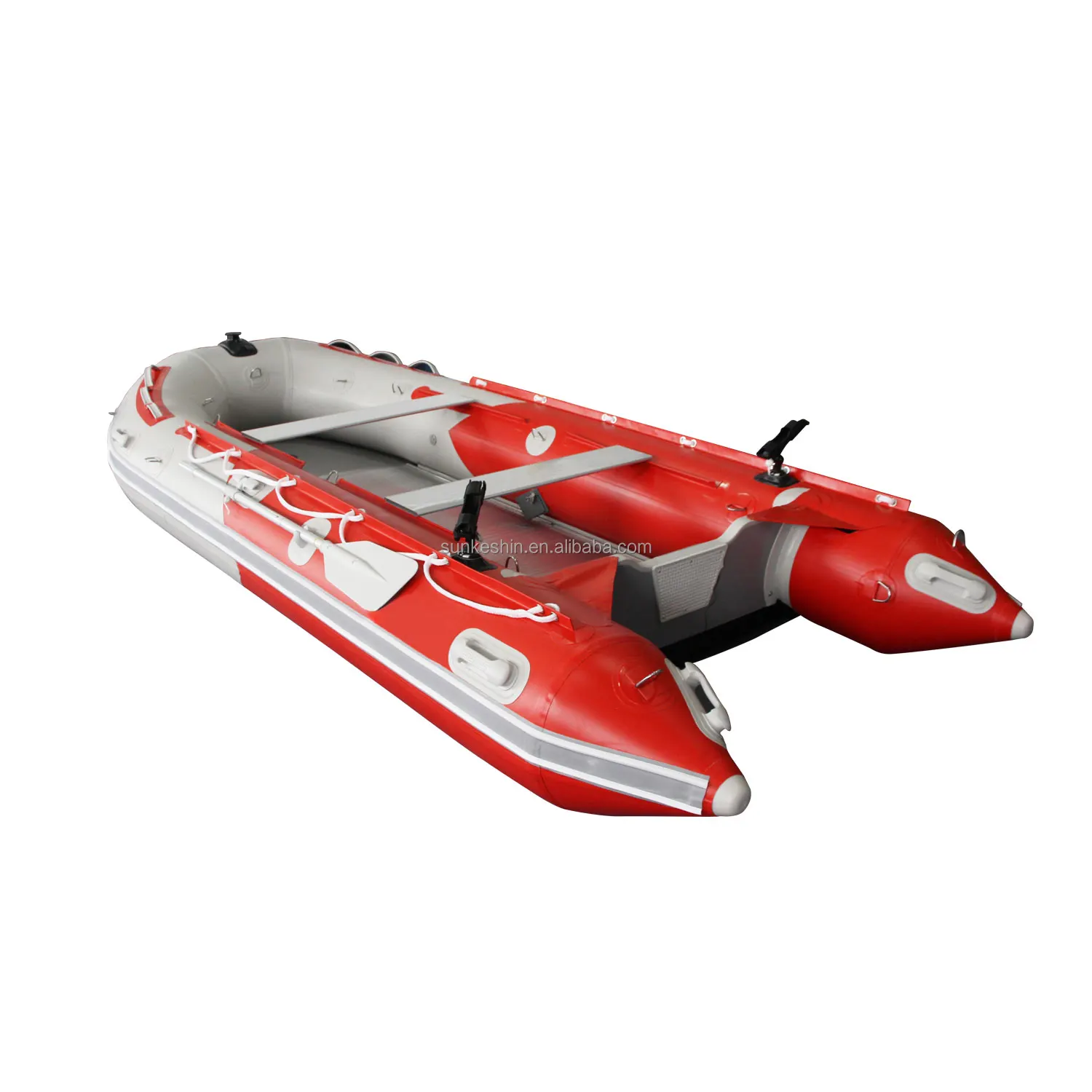 2022 NEW High quality family inflatable foldable fishing boat with aluminum floor