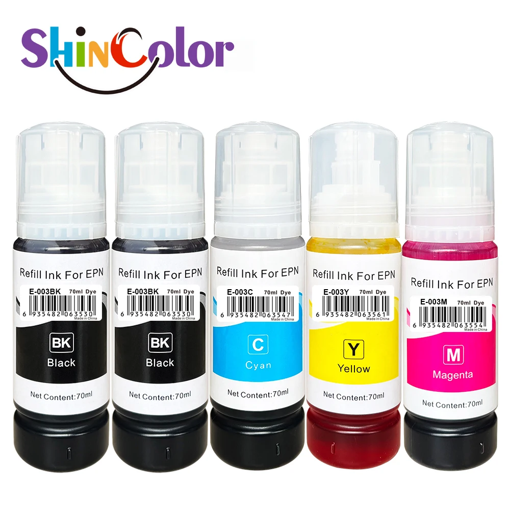 ShinColor 003 сменная бутылка чернил для Epson 003 для Epson L3110 3100 3101 3110 L3150 5190