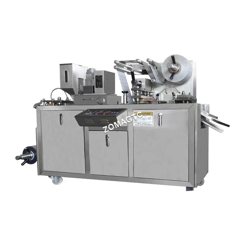 Automatic Plastic Blister Packing Machine Heating And Pressing Tablet Blister Packing Machine For Button Battery Candy Chocolate