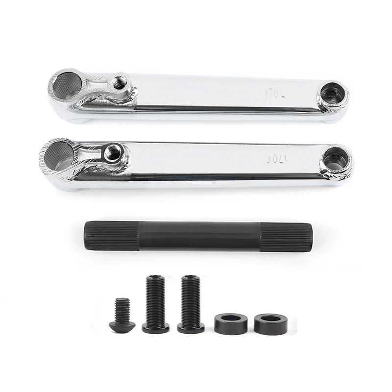 POLSO BC01 Authentic samox bmx crank arms / bmx crankset stock ready for wholesale bmx Plated silver crank