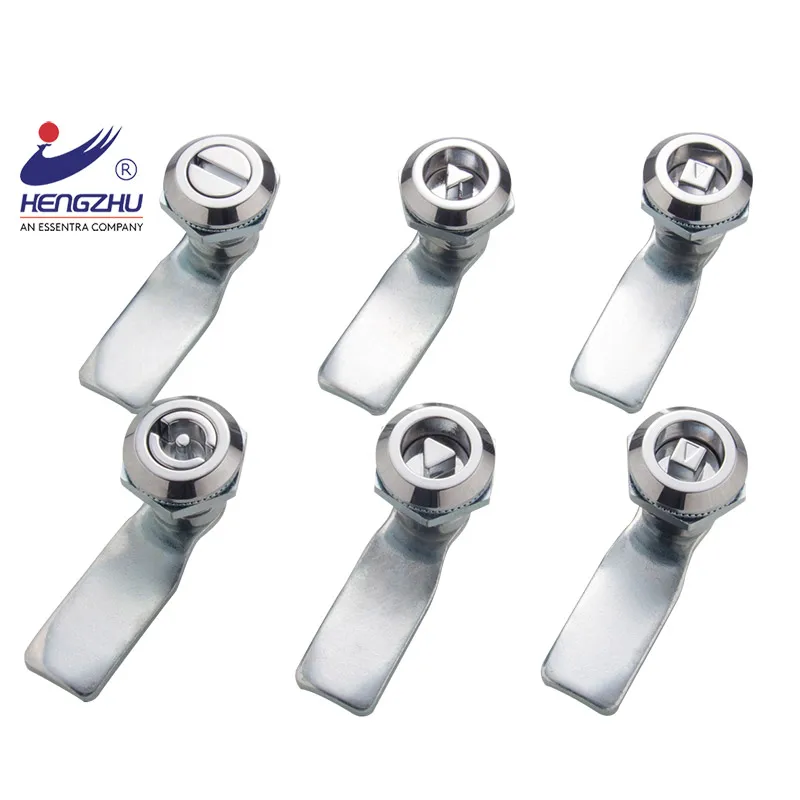 Hengzhu MS706 Zinc Alloy Cabinet Quarter Turn Electric Door Triangle Cylinder Distribution Box Cam Lock
