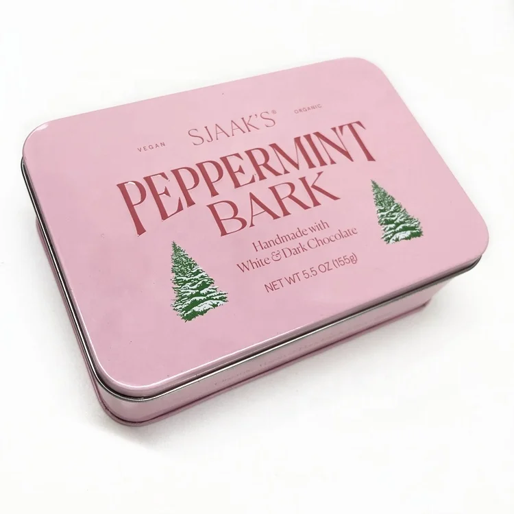 Custom printed metal box custom tea tins wholesale coffee packaging box embossed tin box