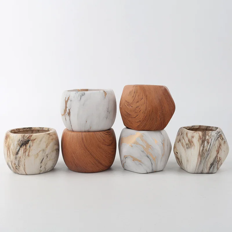 Nordic handmade stoneware ceramic mini flowerpot planter rustic porcelain succulent potting flower pot