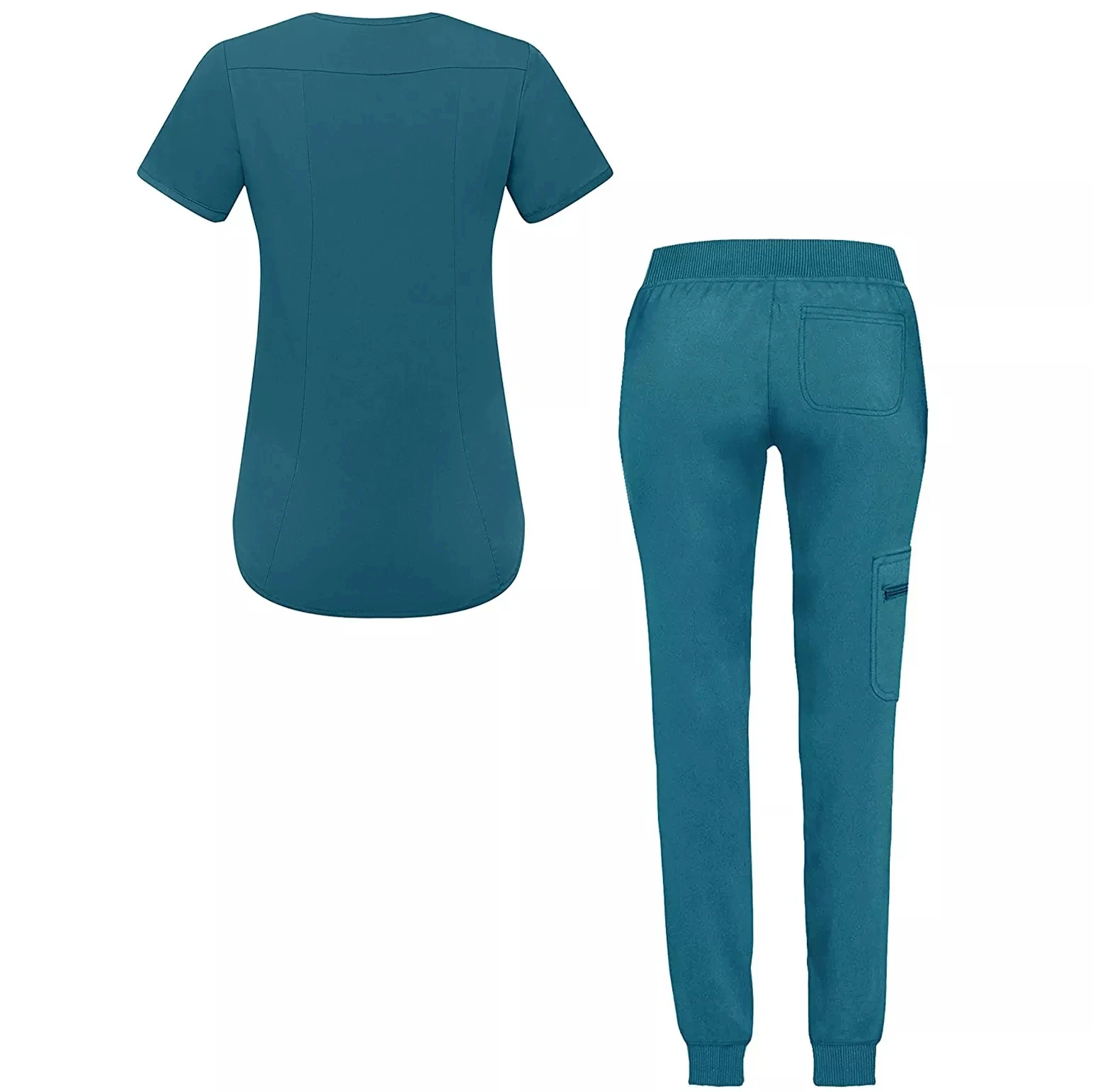 Medical Wear Design Women Hospital Uniform Nurse Uniform Jogger Style Medical Scrub Scrub Sets for Hospital Woven for Unisex