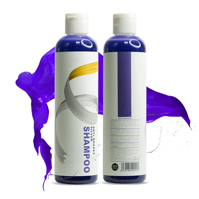 purple shampoo for gray hair Semi-permanent Hair Dye Purple Shampoo And Conditioner