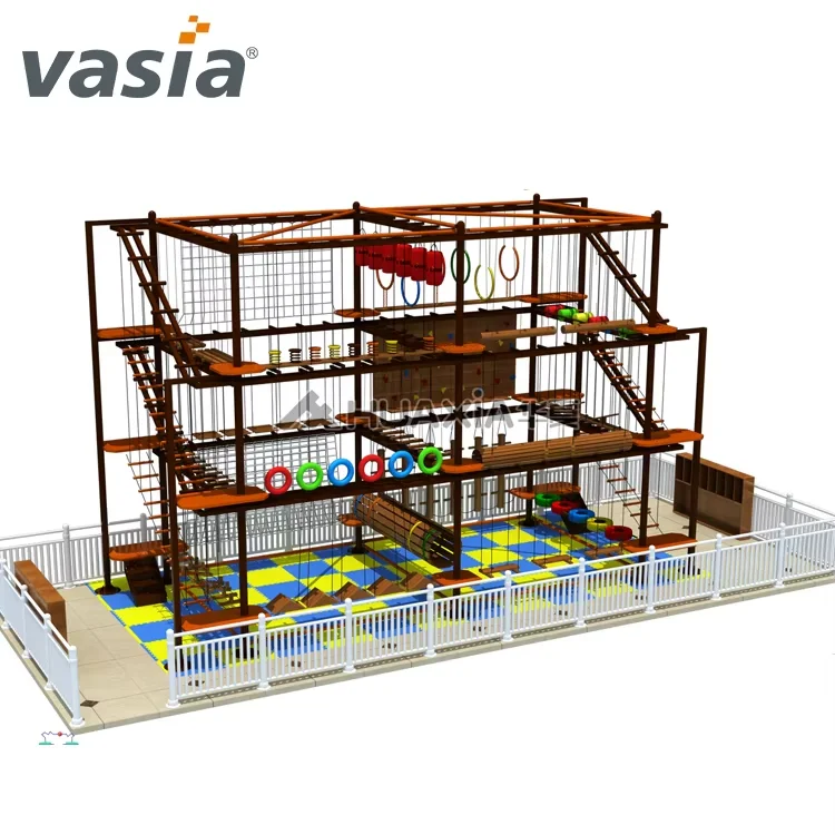 Ninja Warrior Course Indoor Trampoline Park Kid Indoor Playground