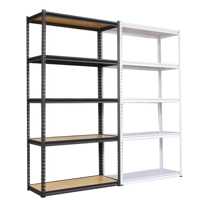 2022 white/black/grey slat panel hardware display rack warehouse and supermarket metal angle steel shelves
