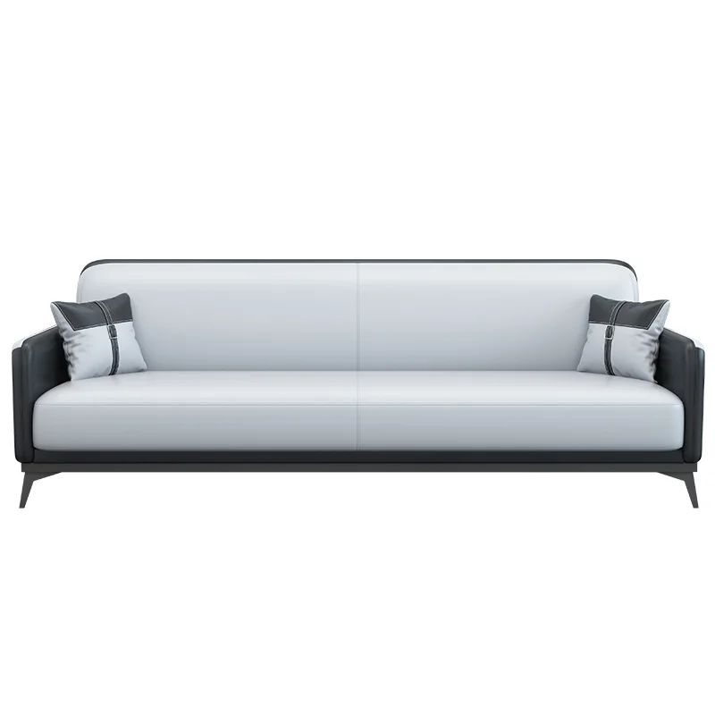 Chinese Factory Living Room Sofa Chairs Office Wooden 3 Seater Sofa