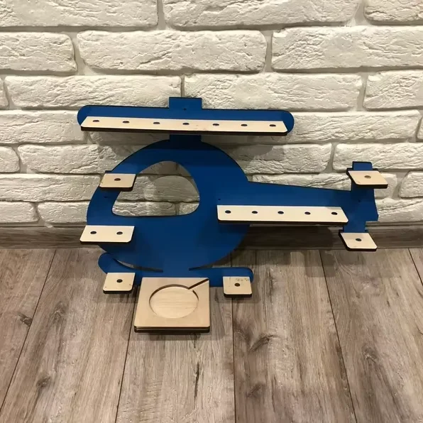 Customized aircraft tonie shelf tonie box shelf wooden storage shelf for Wall-mounted Storage tonie toy rack