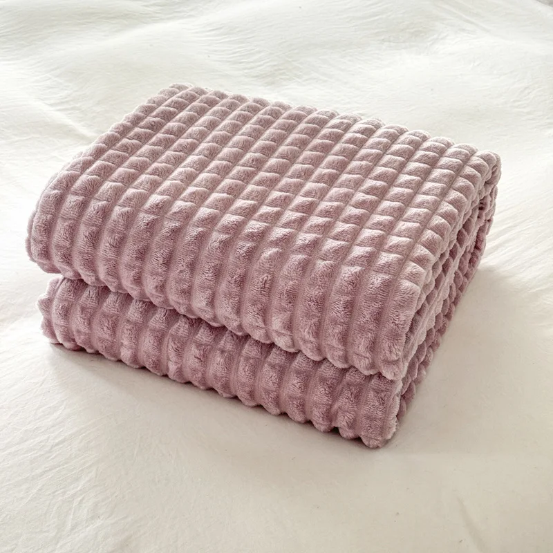 2024 New Thickened Wide Drawn Blanket Cut Floral Faux Rabbit Fur Throw Blanket Milk Flannel Cover Blanket Wholesale