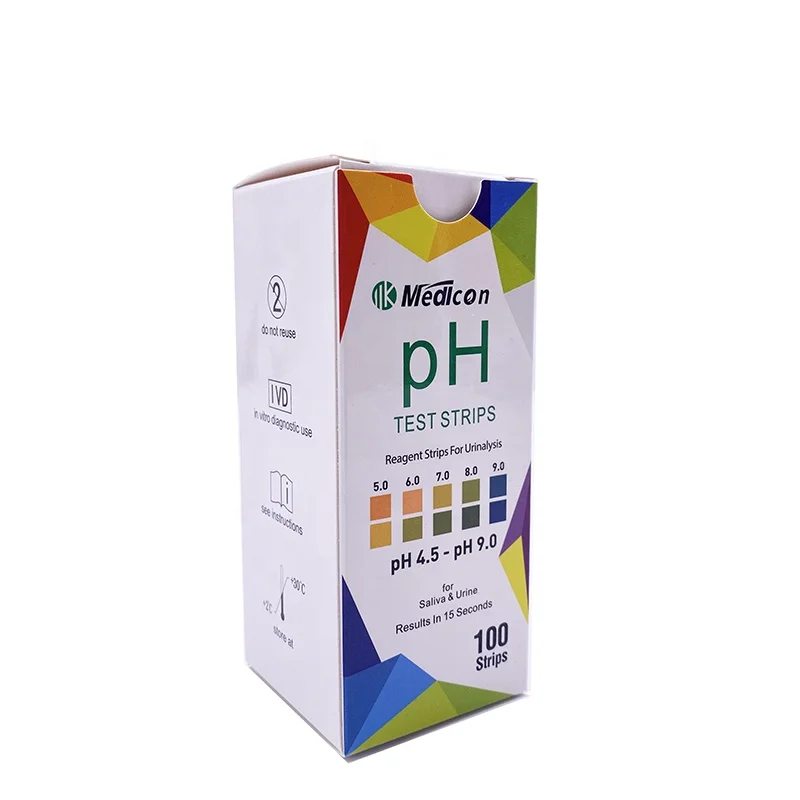 Hot sale pH 4.5-9.0 test  strips for Urine and Saliva ph level ph strips 4.5-9.0