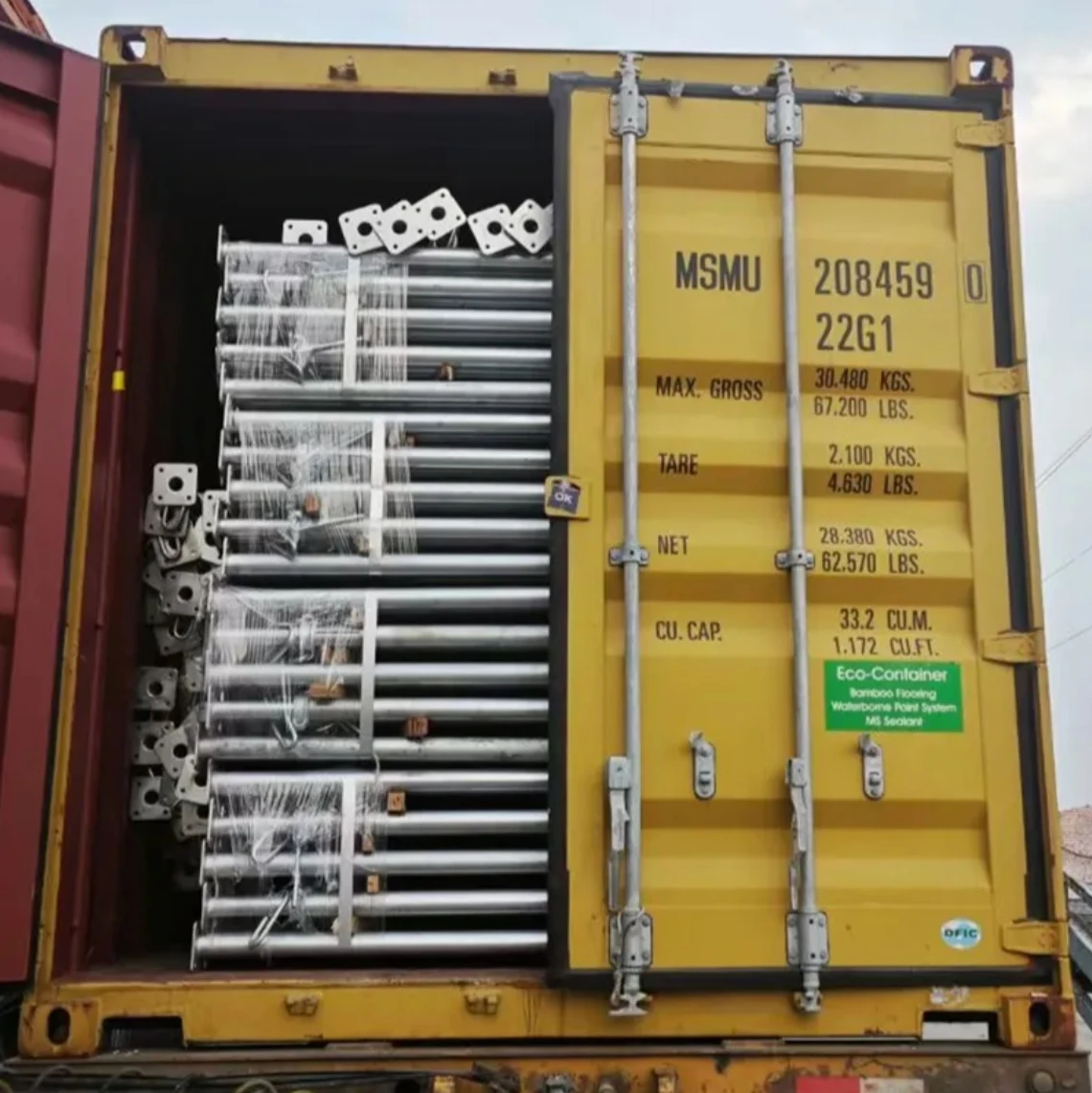 Q235 оцинкованные металлические опоры для строительных лесов