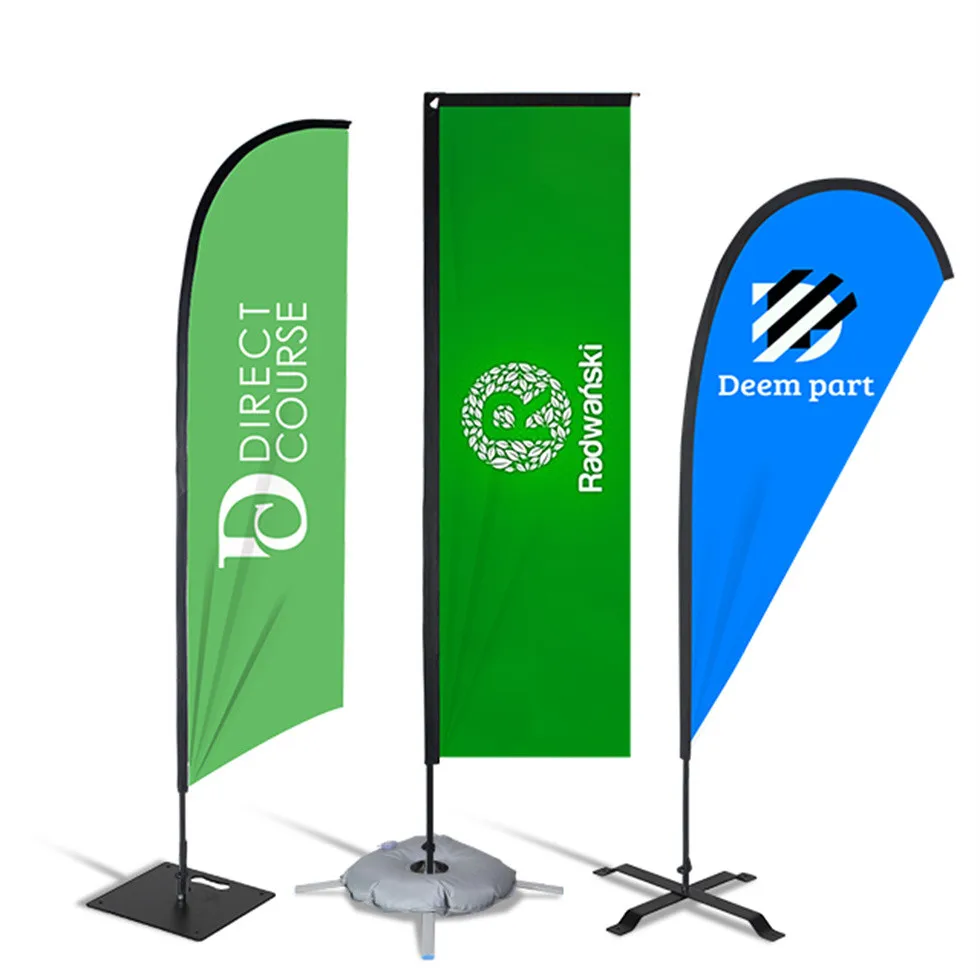 Hot Sale Outdoor Durable Advertising Banner Size 60 x 160 cm 80 x 180 cm x Stand Banner Sportsfield
