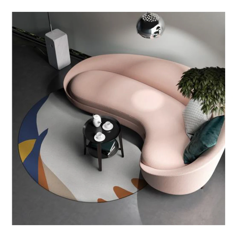 Индивидуальный Круглый ковер ручной работы jagsaw, белый ковер, круглый ковер, домашний декор, ковер для гостиной