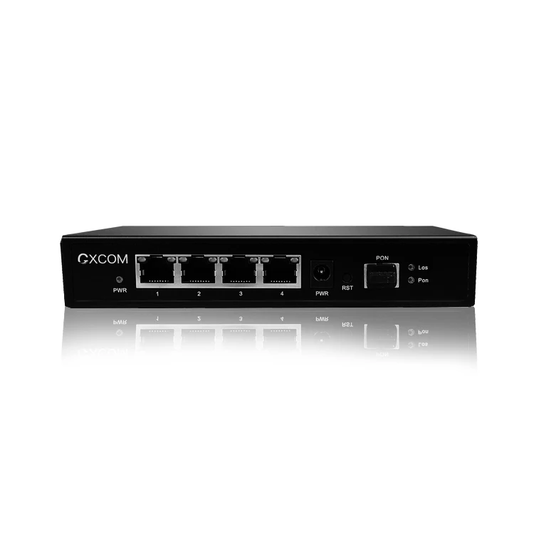 4 gigabit PoE+ ports smart managed XPON ONU ONT 48V 4GE Ethernet network GEPON GPON ONU with 802.3 af at PoE