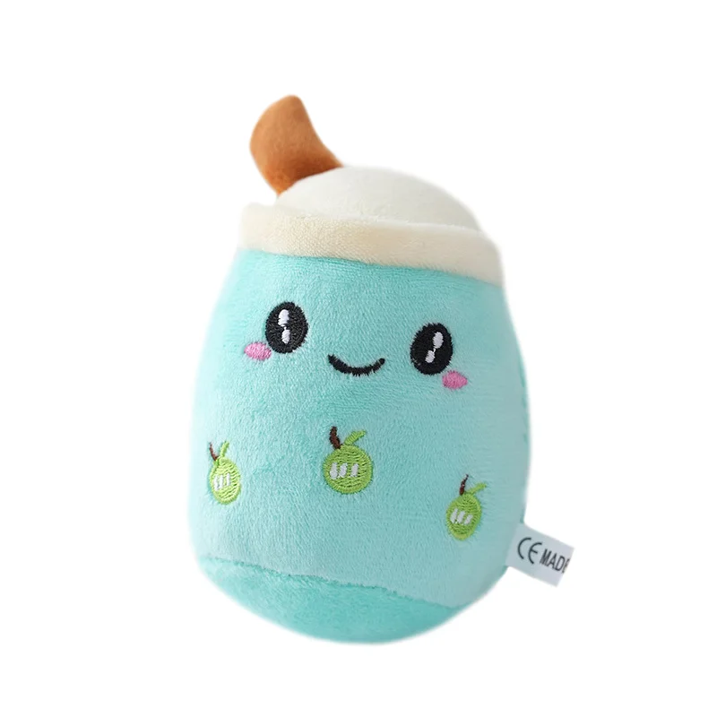 Hot Selling Stuffed Milk Tea Cup Plush Toy Keychain Pendant with Bubble Style Popular for Its Attractive Charm