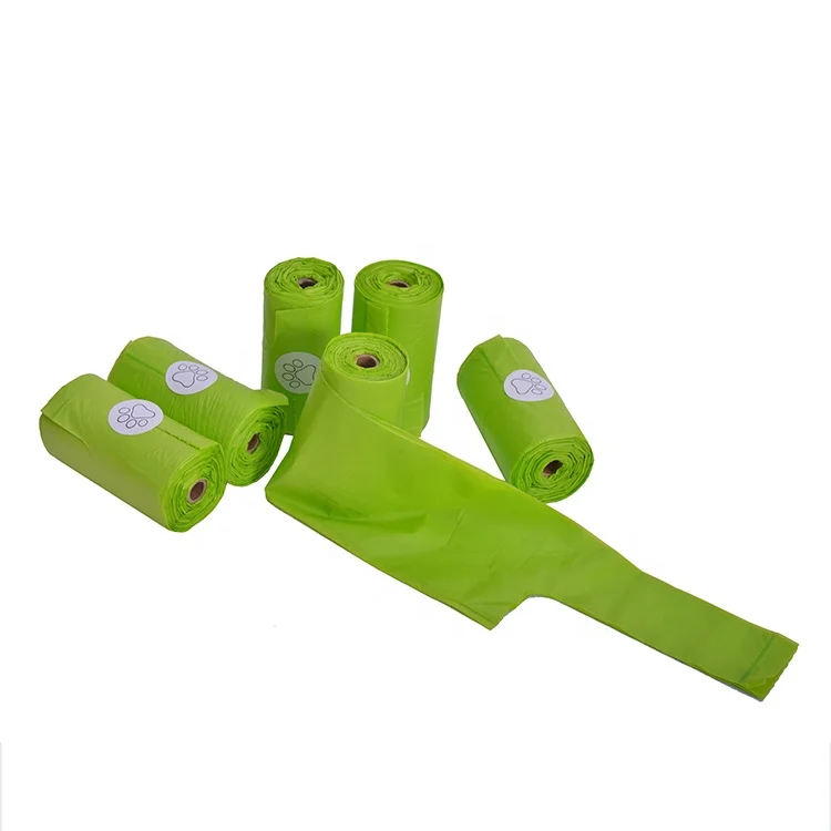 
Factory direct selling Vest bag Pet trash bag Flat mouth degradable dog poop bag 