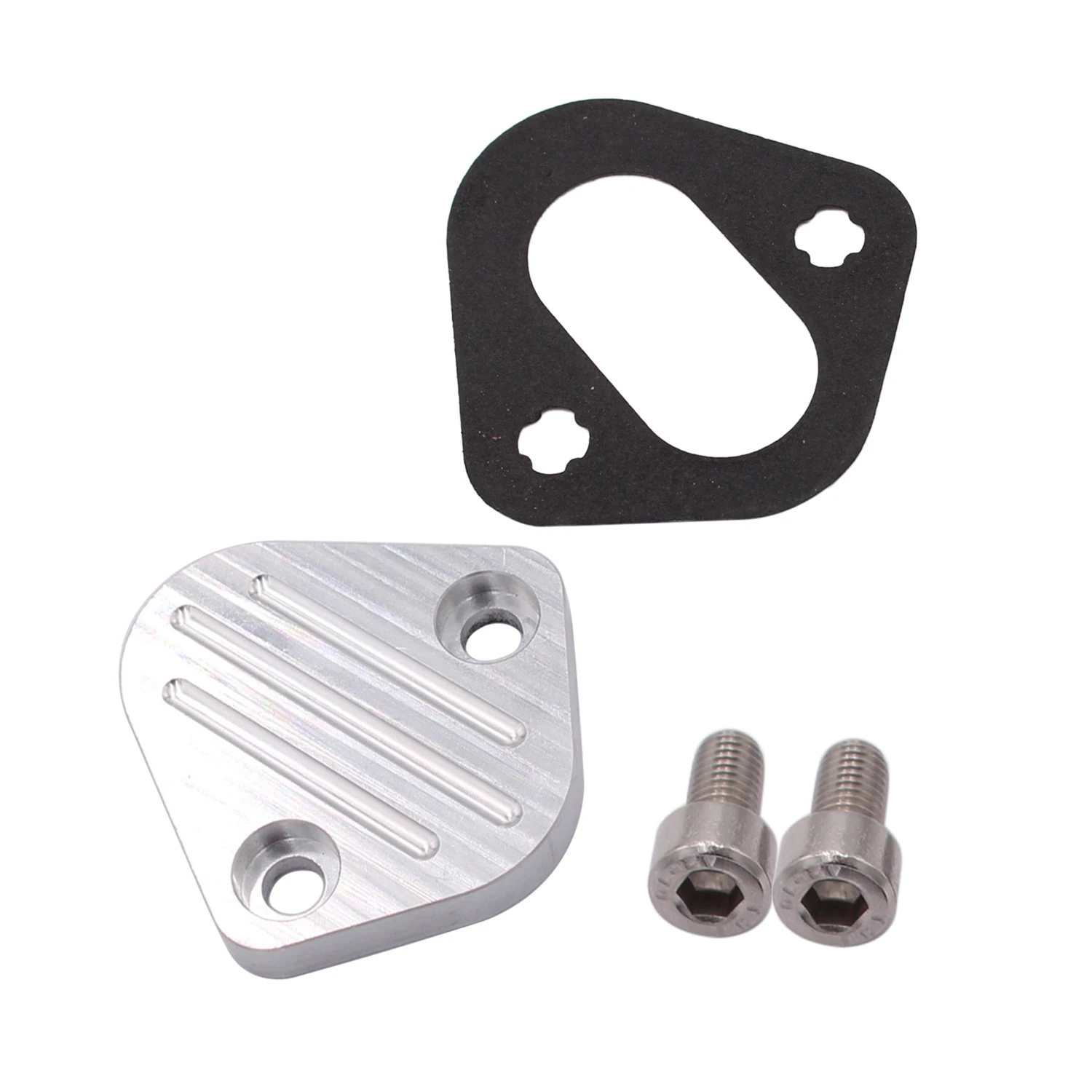 Billet Fuel Lift Pump Block Off Plate Fit for 1989-1998 Cummins 4BT 6BT Diesel