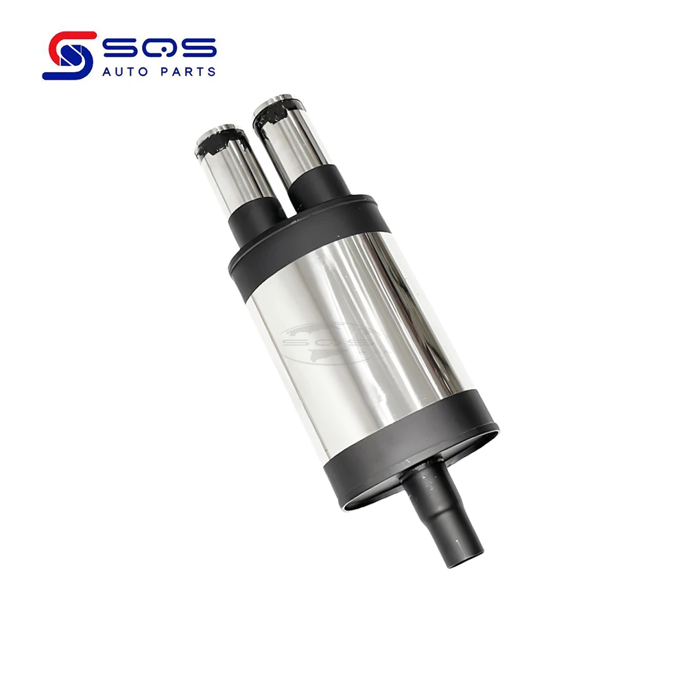 SQS High-QualityUniversal Stainless Steel Exhaust Drum Muffler Silencer Exhaust pipe tailpipe tail throat