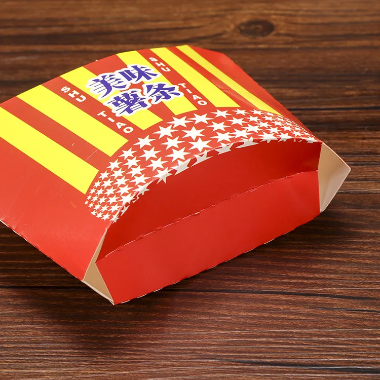 Food Snacks Store Custom Logo Take Away Potato Fish And Chips Box Packaging French Fries Box