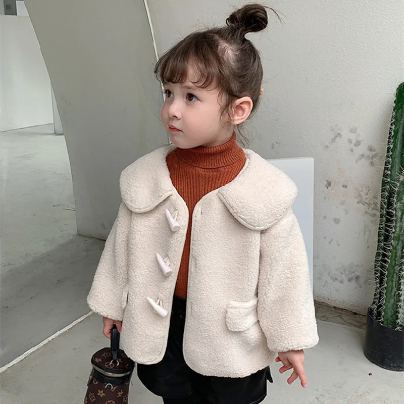 Kids Girl Overcoat Winter New Fashion Wool Coat for Girls Teens Autumn Jacket Warm Long Outerwear Children Windproof