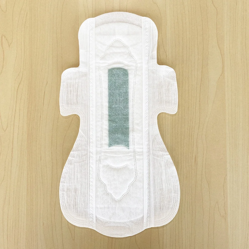 Soft pure cotton 245mm menstrual pad feminine hygiene anion sanitary napkin