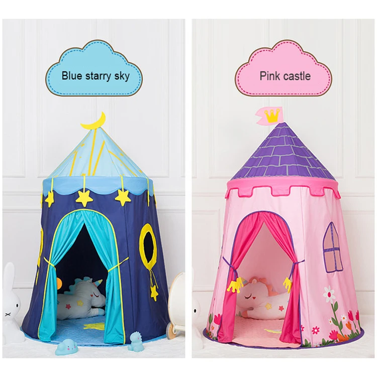 
Hot sale indoor kids play colorful castle kids tent for house 