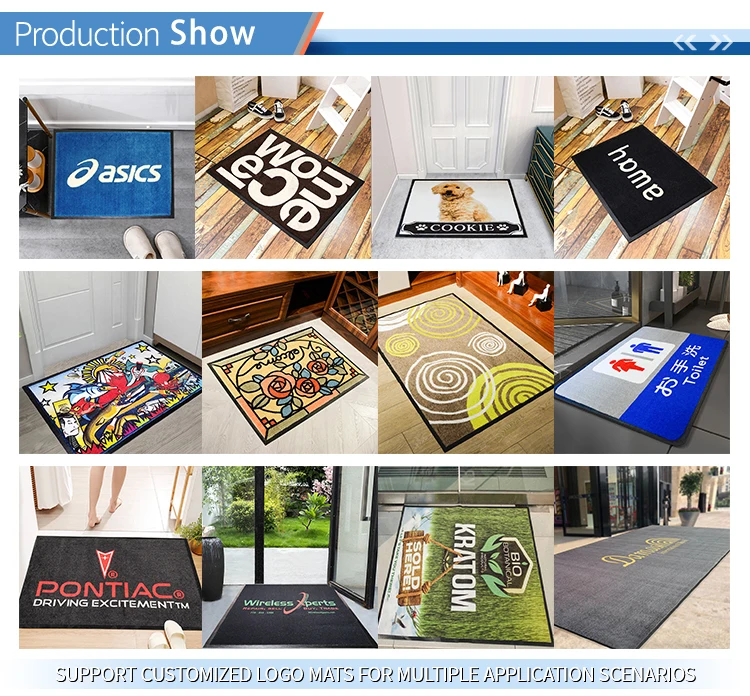 Custom Doormats 100% Nylon Pile Luxury Logo Carpet Logo Rugs