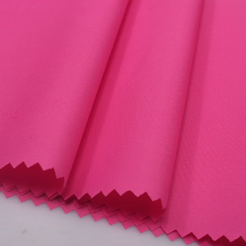 china factory  polyester recycled and eco-friendly 230t pongee 75D elastic silk 75g rpet fabric for clothing bags