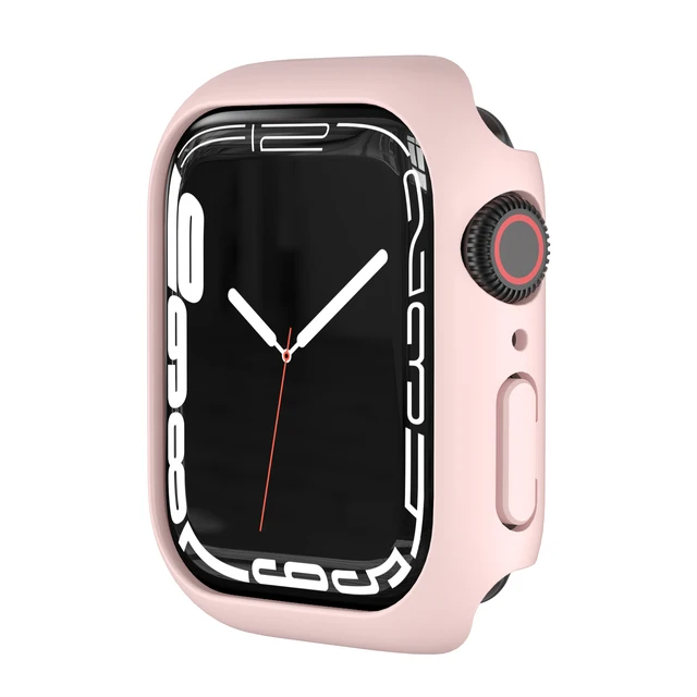 Новинка 2021 чехол для Apple Watch серии 7 41 мм 45 жесткий защитный пластиковый бампер из поликарбоната