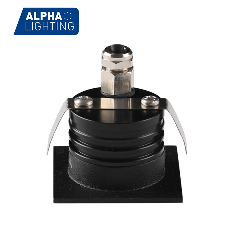 Residential 1w 2w Square Mini Stair Step Led Light Waterproof Dimmable Outdoor Light