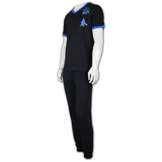 Fast Delivery FAMA Factory Custom Casual Sports Sets Elastic Trousers And T-shirt Set Casual Clothing Summer