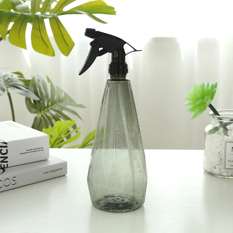 New PET material spray bottle 500ml 1L trigger sprayer for garden water the flowers kitchen clean custom colors