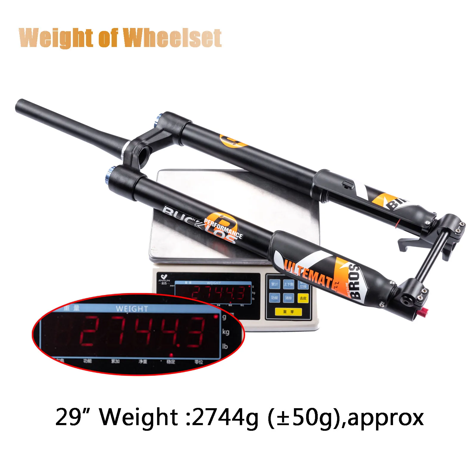 BUCKLOS 26/27.5/29 inch Electric Mountain Bike Air Suspension Inverted Downhill  Fork 140/180mm Stroke Bicycle Fork