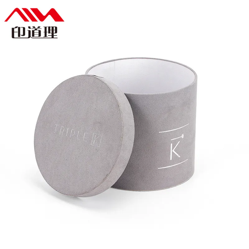 2023 New Hug Bucket Small Pure White Pink Cardboard Round Cylinder Flower Box For Bouquet Packaging