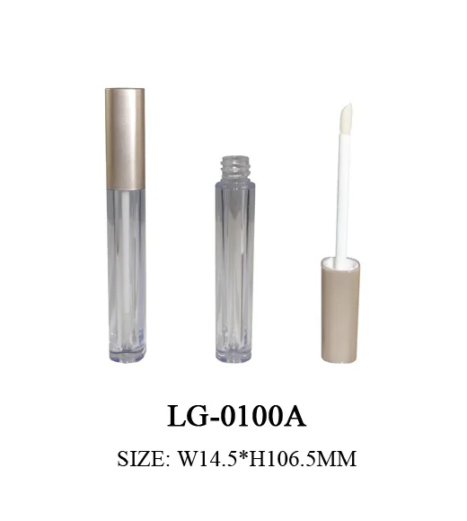 Low MOQ square custom lip gloss tubes manufacturer 3ml in stock ready to ship