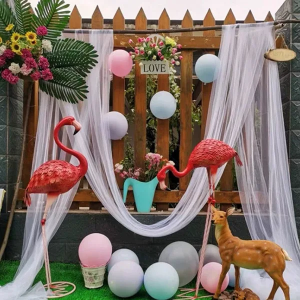 Hot product exquisite customized Multipurpose polyester Anti-crease mesh curtain for Wedding Chairs and Ceiling Decor