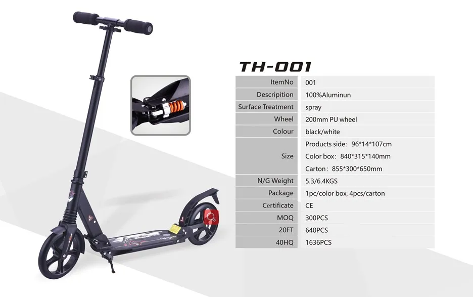 Cheap Customized Best Big Wholesale 2 Wheels Scooter Adult Kick Scooter