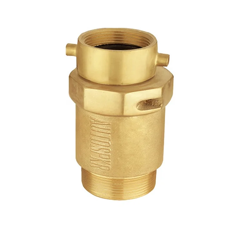 Factory High quality  polished chrome fire hydrant hose thread cast brass Spring check snoot