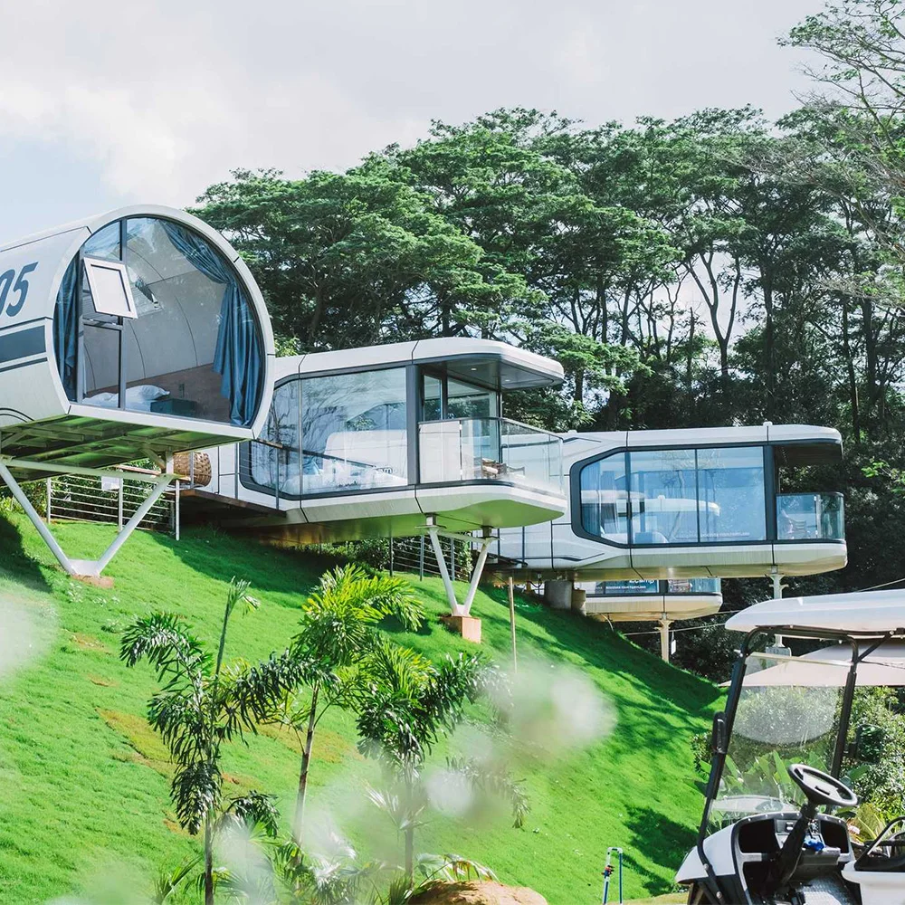 Prefab House Detachable Space Capsule Bed Cabin Hotel Container Home Sleep Pod Outdoor Mobile Tiny House Luxury Capsule House