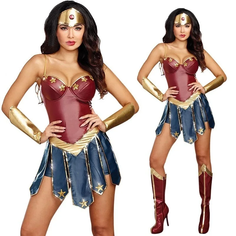 Halloween costume COSPLAY Adult costume Wonder Woman stage costume Sex suit