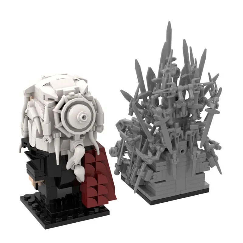 GoldMoc Video Game Iron Throne Building Blocks Mini Figure Brickheadz Model Bricks DIY Assembly Bricks Toys