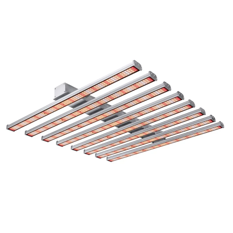 Hydroponic 480w led strip plant grow light easy to set up 6 bar 301h led grow lights for Commercial plant grow