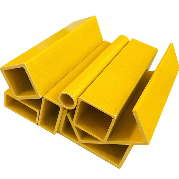 GRP/FRP Pultrusion Rectangular Tube Fiberglass Square Pipes