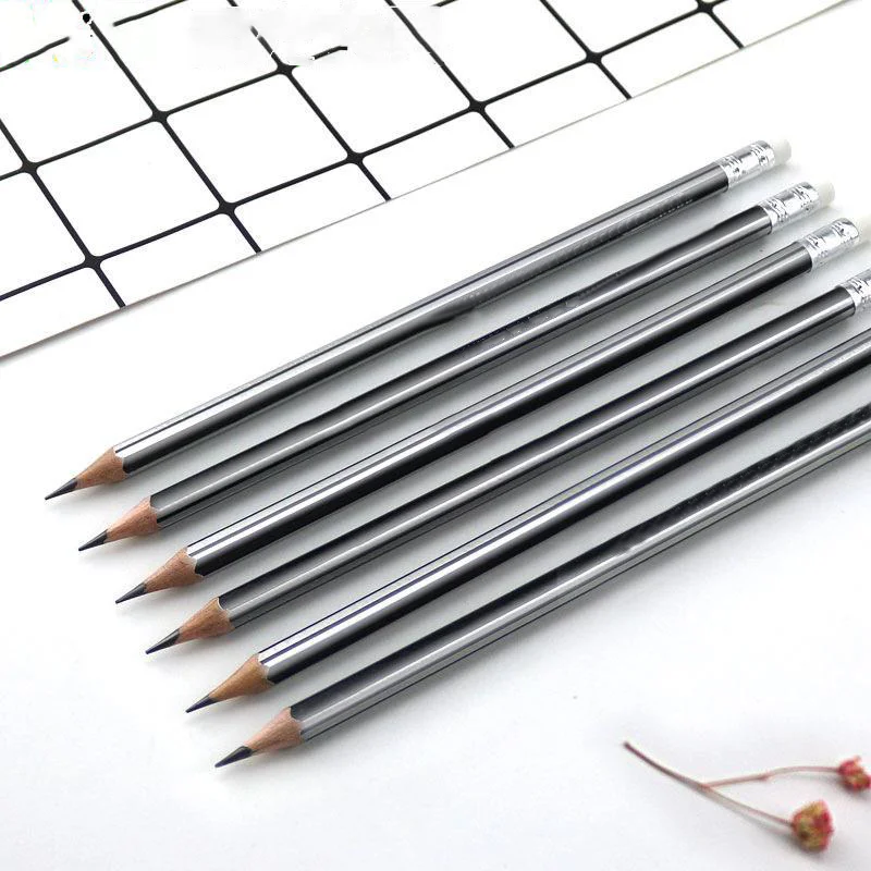 Red Black Draw Bar Red Rod Wood Hb Pencil Classic Cover Red Drawing Sketch Pencil School Supply Pencil